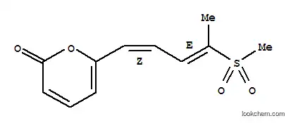 Molecular Structure of 7167-59-1 (2,4,6,8-Decatetraenoicacid, 5-hydroxy-9-(methylsulfonyl)-, d-lactone, (E,Z)- (8CI))