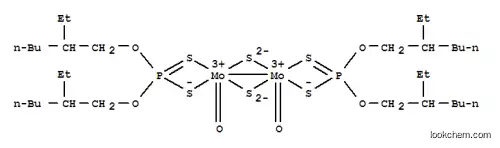 Molecular Structure of 72030-25-2 (Molybdenum, bisO,O-bis(2-ethylhexyl) phosphorodithioato-.kappa.S,.kappa.Sdioxodi-.mu.-thioxodi-, (Mo-Mo))