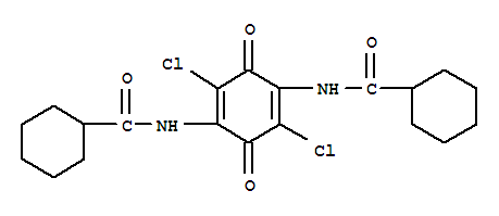 Cyclohexanecarboxamide,N,N'-(3,6-dichloro-p-benzoquinone-2,5-ylene)bis- (8CI) cas  7254-26-4