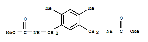 7292-08-2,[(4,6-Dimethyl-m-phenylene)dimethylene]biscarbamic acid dimethyl ester,Carbamicacid, [(4,6-dimethyl-1,3-phenylene)bis(methylene)]bis-, dimethyl ester (9CI);Carbamic acid, [(4,6-dimethyl-m-phenylene)dimethylene]di-, dimethyl ester(7CI,8CI)