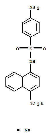 7400-81-9,4-{[(4-aminophenyl)sulfonyl]amino}naphthalene-1-sulfonic acid,1-Naphthalenesulfonicacid, 4-sulfanilamido-, monosodium salt (8CI); NSC 37907