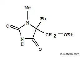 Molecular Structure of 7403-95-4 (5-(ethoxymethyl)-1-methyl-5-phenylimidazolidine-2,4-dione)