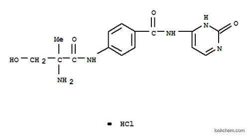 Molecular Structure of 7494-98-6 (4-[(2-methylseryl)amino]-N-(2-oxo-2,3-dihydropyrimidin-4-yl)benzamide)
