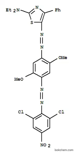 Molecular Structure of 80030-27-9 (5-[[4-[(2,6-dichloro-4-nitrophenyl)azo]-2,5-dimethoxyphenyl]azo]-N,N-diethyl-4-phenyl-2-thiazol-2-amine)