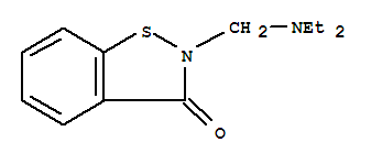 1,2-Benzisothiazol-3(2H)-one,2-[(diethylamino)methyl]-