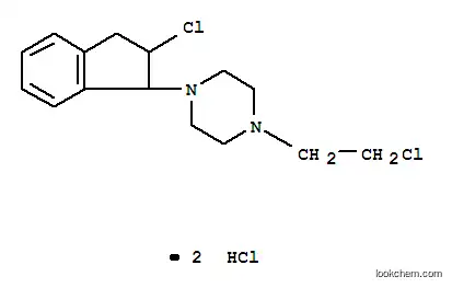 Molecular Structure of 892-23-9 (1-(2-chloro-2,3-dihydro-1H-inden-1-yl)-4-(2-chloroethyl)piperazine)