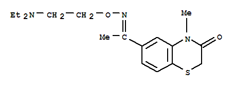 91119-80-1,2H-1,4-Benzothiazin-3(4H)-one,6-[1-[[2-(diethylamino)ethoxy]imino]ethyl]-4-methyl-,