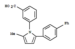 91306-96-6,Benzoic acid,3-(2-[1,1'-biphenyl]-4-yl-5-methyl-1H-pyrrol-1-yl)-,