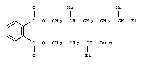 97692-55-2,3-ethylheptyl 2,5-dimethylheptyl phthalate,1,2-Benzenedicarboxylicacid, 2,5-dimethylheptyl 3-ethylheptyl ester (9CI)