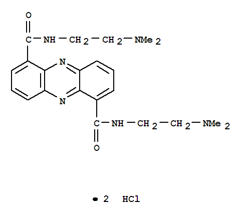 103942-59-2,1,6-Phenazinedicarboxamide,N1,N6-bis[2-(dimethylamino)ethyl]-, hydrochloride (1:2),1,6-Phenazinedicarboxamide,N,N'-bis[2-(dimethylamino)ethyl]-, dihydrochloride (9CI); NSC 678918