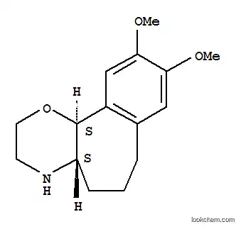 Molecular Structure of 105124-39-8 (Benzo(6,7)cyclohept(1,2-b)(1,4)oxazine, 2,3,4,4a,5,6,7,11b-octahydro-9 ,10-dimethoxy-, (E)-)