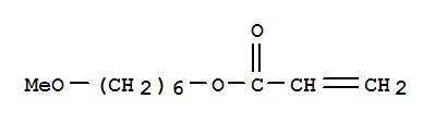 Molecular Structure of 106128-35-2 (2-Propenoic acid,6-methoxyhexyl ester)