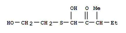 2-Pentanone,1-hydroxy-1-[(2-hydroxyethyl)thio]-3-methyl-
