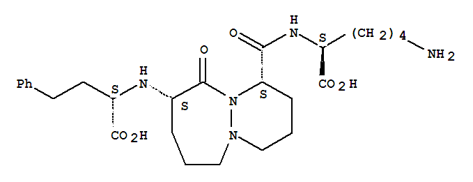 Benzenebutanoic acid, a-[[(4S,7S)-4-[[[(1S)-5-amino-1-carboxypentyl]amino]carbonyl]octahydro-6-oxo-6H-pyridazino[1,2-a][1,2]diazepin-7-yl]amino]-,(aS)-