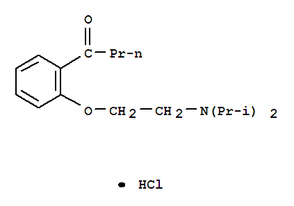 1-Butanone,1-[2-[2-[bis(1-methylethyl)amino]ethoxy]phenyl]-, hydrochloride (1:1)
