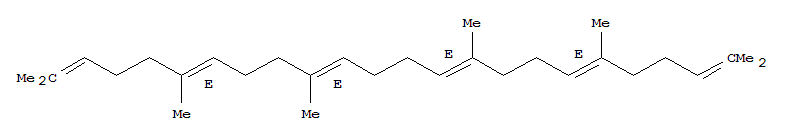 2,6,10,14,18,22-Tetracosahexaene,2,6,10,15,19,23-hexamethyl-, didehydro deriv., (6E,10E,14E,18E)-