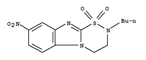 115242-44-9,2H-1,2,5-Thiadiazino[5,6-a]benzimidazole,2-butyl-3,4-dihydro-8-nitro-, 1,1-dioxide,