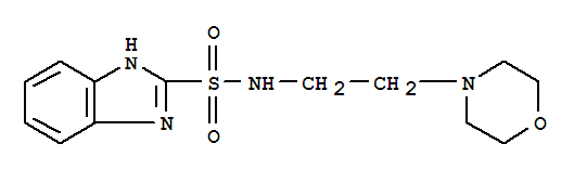 Molecular Structure of 115243-06-6 (1H-Benzimidazole-2-sulfonamide,N-[2-(4-morpholinyl)ethyl]-)