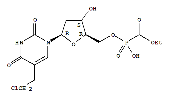 (ETHOXYCARBONYL) PHOSPHONIC ACID 1-[5-(2-CHLORO-ETHYL)-2,4-DIOXO-1,2,3,4-TETRAHYDROPYRIMIDIN-5-YL]-2-DEOXY-SS-D-ERYTHRO-PENTOFURANOS-5-YL ESTER