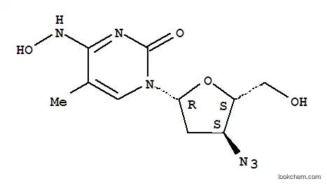 Molecular Structure of 115913-79-6 (Thymidine,3'-azido-3'-deoxy-, 4-oxime)