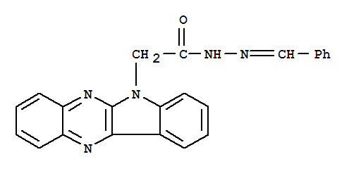 6H-Indolo[2,3-b]quinoxaline-6-aceticacid, 2-(phenylmethylene)hydrazide