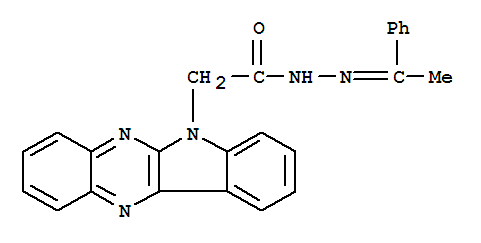 6H-Indolo[2,3-b]quinoxaline-6-aceticacid, 2-(1-phenylethylidene)hydrazide
