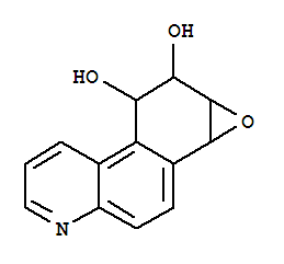 Molecular Structure of 119239-65-5 (Oxireno[3,4]benzo[1,2-f]quinoline-8,9-diol,1a,8,9,9a-tetrahydro-)