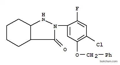Molecular Structure of 122855-14-5 (2-[5-(benzyloxy)-4-chloro-2-fluorophenyl]octahydro-3H-indazol-3-one)