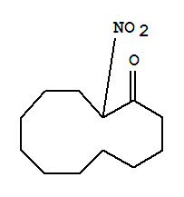 Molecular Structure of 13154-31-9 (Cyclododecanone,2-nitro-)