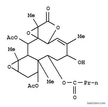 Molecular Structure of 138629-86-4 (Butanoic acid,(2aS,3Z,5R,7S,7aR,8S,9aS,10aR,10bS,11S,11aR,12aR)-8,11-bis(acetyloxy)-1,2a,5,7,7a,8,9,9a,10a,10b,11,12a-dodecahydro-5-hydroxy-4,7a,10a,12a-tetramethyl-1-oxo-6H-oxireno[c]oxireno[5',6']benzo[1',2':4,5]cyclodeca[1,2-b]furan-7-ylester (9CI))