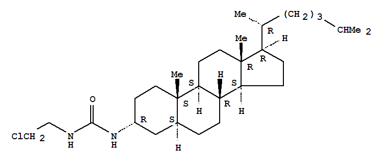 13908-30-0,1-(2-chloroethyl)-3-[(3alpha,5alpha)-cholestan-3-yl]urea,Urea,1-(2-chloroethyl)-3-(5a-cholestan-3a-yl)-(8CI); Cholestane, urea deriv.; NSC 93491
