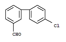 Molecular Structure of 139502-80-0 ([1,1'-Biphenyl]-3-carboxaldehyde,4'-chloro-)