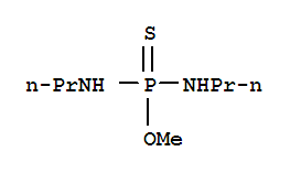 Molecular Structure of 141930-74-7 (Phosphorodiamidothioicacid, N,N'-dipropyl-, O-methyl ester)