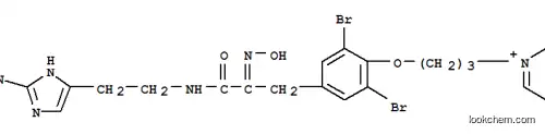 Molecular Structure of 143052-17-9 (Pyridinium,1-[3-[4-[3-[[2-(2-amino-1H-imidazol-4-yl)ethyl]amino]-2-(hydroxyimino)-3-oxopropyl]-2,6-dibromophenoxy]propyl]-(9CI))