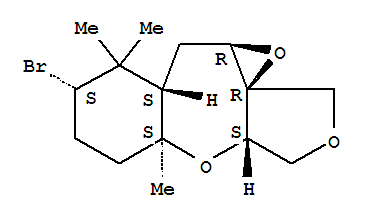 Molecular Structure of 150998-89-3 (3H-Furo[3,4-b]oxireno[c][1]benzoxepin,7-bromodecahydro-6,6,9a-trimethyl-, (3aR,4aR,5aS,7S,9aS,10aS)-)