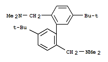 15235-36-6,[1,1'-Biphenyl]-2,2'-dimethanamine,5,5'-bis(1,1-dimethylethyl)-N2,N2,N2',N2'-tetramethyl-,2,2'-Biphenylbis(methylamine),5,5'-di-tert-butyl-N,N,N',N'-tetramethyl- (8CI);[1,1'-Biphenyl]-2,2'-dimethanamine,5,5'-bis(1,1-dimethylethyl)-N,N,N',N'-tetramethyl- (9CI); NSC 128166