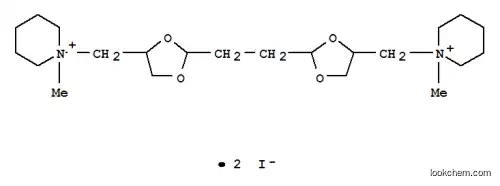 Molecular Structure of 15483-62-2 (Piperidinium,1,1'-[1,2-ethanediylbis(1,3-dioxolane-2,4-diylmethylene)]bis[1-methyl-,diiodide (9CI))
