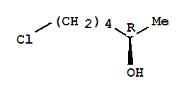 Molecular Structure of 154885-33-3 (2-Hexanol, 6-chloro-,(R)- (9CI))
