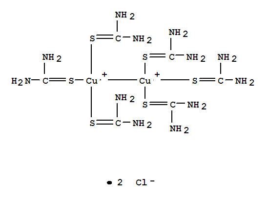 Copper(2+),hexakis(thiourea-kS)di-,(Cu-Cu), dichloride (9CI)