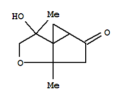 Molecular Structure of 158204-37-6 (2H-Cyclopropa[2,3]cyclopenta[1,2-b]furan-2-one,hexahydro-6-hydroxy-3a,6-dimethyl-, (1aR,3aS,6R,6aS)- (9CI))