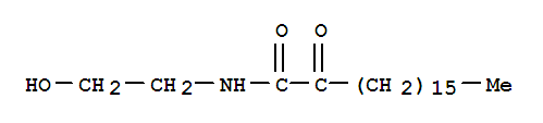 Molecular Structure of 158305-64-7 (Octadecanamide,N-(2-hydroxyethyl)-2-oxo-)