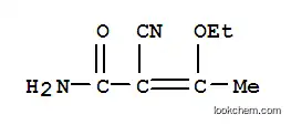 Molecular Structure of 158951-24-7 ((2E)-2-cyano-3-ethoxybut-2-enamide)