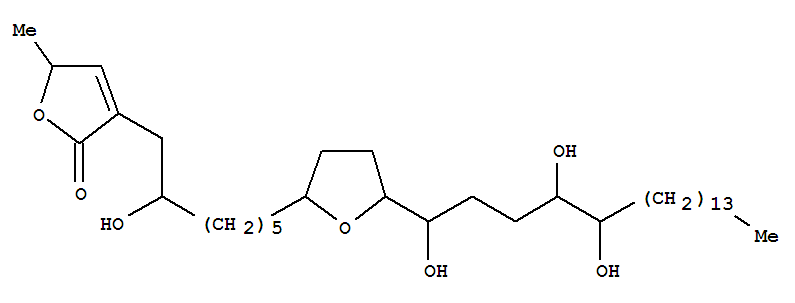 163253-85-8,2(5H)-Furanone,3-[2-hydroxy-7-[tetrahydro-5-(1,4,5-trihydroxynonadecyl)-2-furanyl]heptyl]-5-methyl-(9CI),Howiicin F