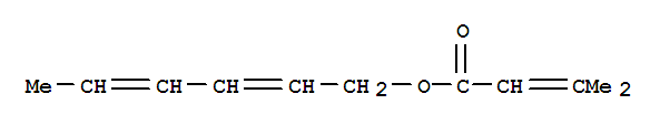 16491-31-9,(2E,4Z)-hexa-2,4-dien-1-yl 3-methylbut-2-enoate,2-Butenoicacid, 3-methyl-, 2,4-hexadienyl ester (9CI); Crotonic acid, 3-methyl-,2,4-hexadienyl ester (8CI); 2,4-Hexadien-1-ol, 3-methylcrotonate (8CI);2,4-Hexadienyl 3-methylcrotonate; NSC 195150