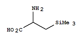 Molecular Structure of 16655-72-4 (Alanine,3-(trimethylsilyl)-)