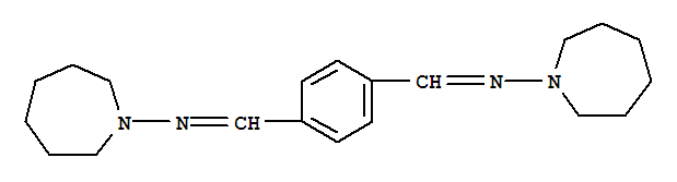 Molecular Structure of 16987-42-1 (1H-Azepine,1,1'-[p-phenylenebis(methylidynenitrilo)]bis[hexahydro- (8CI))