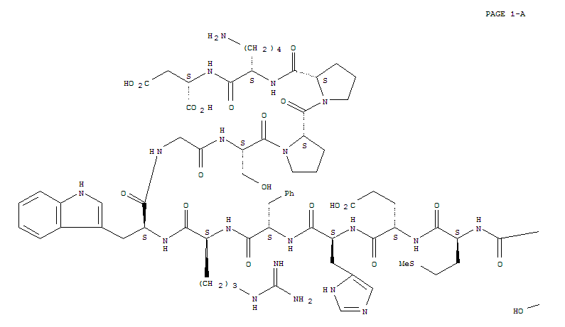 Molecular Structure of 17206-74-5 (b-Melanotropin (cattle) (9CI))