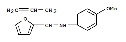 Molecular Structure of 173416-01-8 (2-Furanmethanamine,N-(4-methoxyphenyl)-a-2-propen-1-yl-)