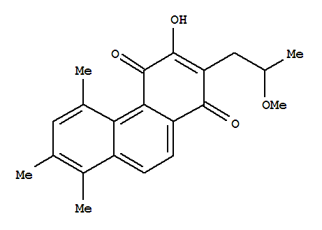 1,4-Phenanthrenedione,3-hydroxy-2-(2-methoxypropyl)-5,7,8-trimethyl-, (+)-