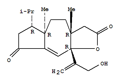 182115-61-3,Azuleno[5,6-b]furan-2,8-dione,3,3a,4,5,5a,6,7,9a-octahydro-9a-[1-(hydroxymethyl)ethenyl]-3a,5a-dimethyl-6-(1-methylethyl)-,(3aR,5aR,6R,9aR)-rel-(+)-,Azuleno[5,6-b]furan-2,8-dione,3,3a,4,5,5a,6,7,9a-octahydro-9a-[1-(hydroxymethyl)ethenyl]-3a,5a-dimethyl-6-(1-methylethyl)-,(3aa,5ab,6b,9aa)-(+)-; Lepistol